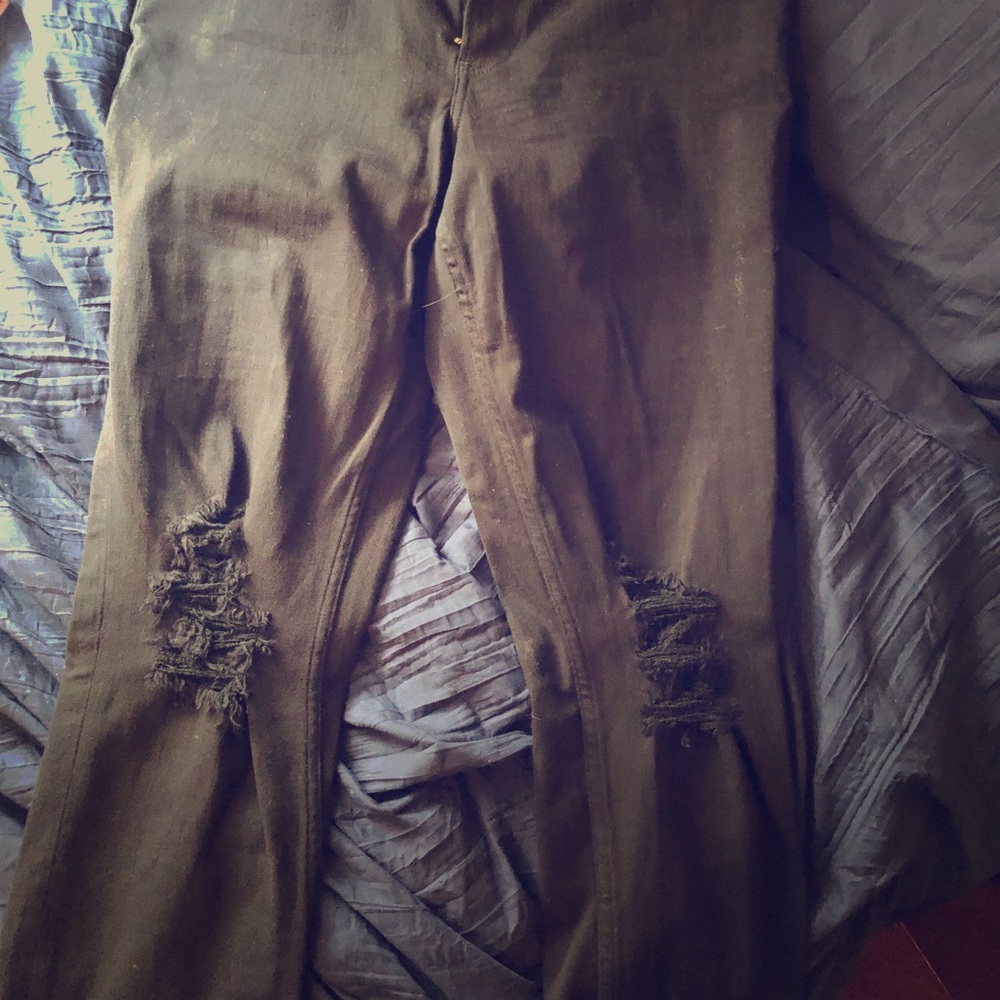 Express Black Ripped Denim.